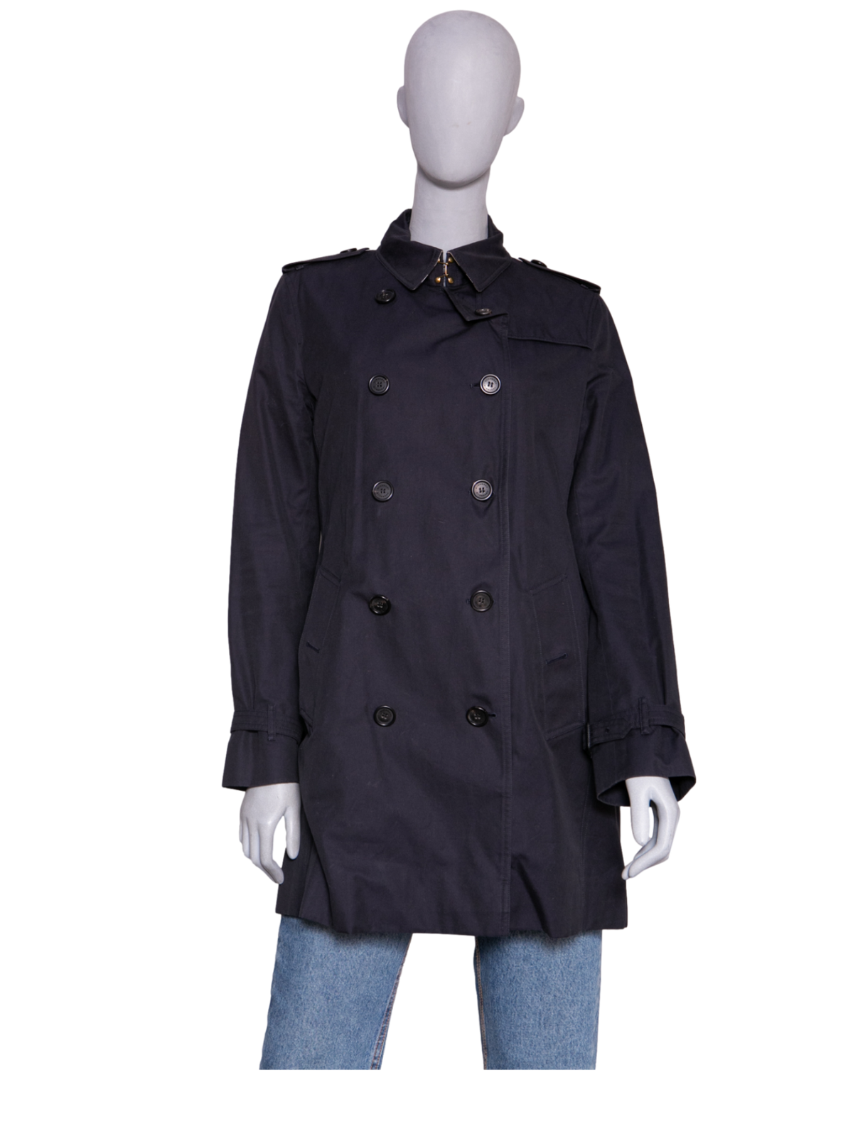 BURBERRY TRENCH COAT THE KENSINGTON NAVY