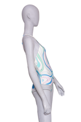 EMILIO PUCCI PRINTED HALTERNECK SWIMSUIT