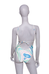 EMILIO PUCCI PRINTED HALTERNECK SWIMSUIT