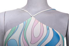 EMILIO PUCCI PRINTED HALTERNECK SWIMSUIT