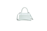 BALENCIAGA HOURGLASS TOP HANDLE LEATHER LIGHT GREE