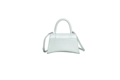 BALENCIAGA HOURGLASS TOP HANDLE LEATHER LIGHT GREE
