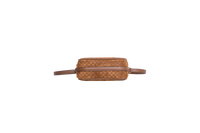 GUCCI HALF HORSEBIT GG MONOGRAM SUEDE BROWN