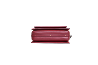 CHLOÉ ROY MEDIUM LEATHER AND SUEDE BURGUNDY