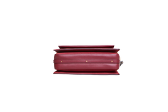 CHLOÉ ROY MEDIUM LEATHER AND SUEDE BURGUNDY