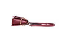 CHLOÉ ROY MEDIUM LEATHER AND SUEDE BURGUNDY