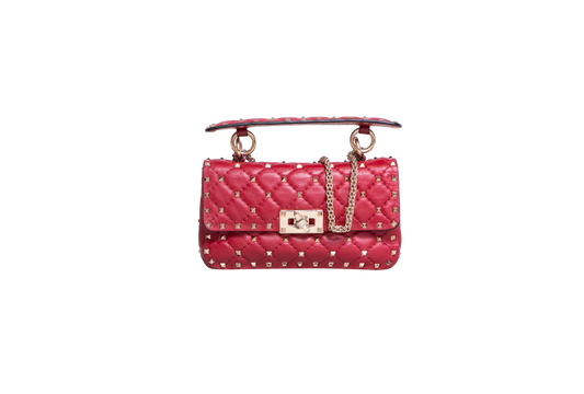 VALENTINO ROCKSTUD SPIKE SMALL RED