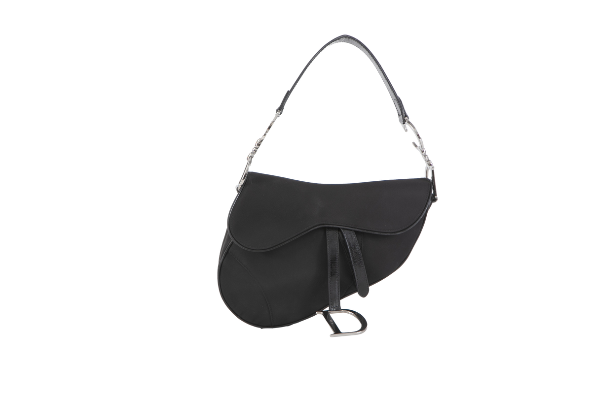 DIOR SADDLE NYLON BLACK VINTAGE