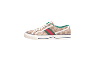 GUCCI SNEAKER TENNIS 1977 GG MONOGRAM WEB BEGE - 37 BR