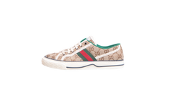 GUCCI SNEAKER TENNIS 1977 GG MONOGRAM WEB BEGE - 37 BR