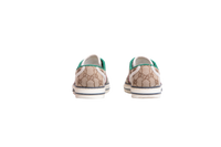 GUCCI SNEAKER TENNIS 1977 GG MONOGRAM WEB BEGE - 37 BR