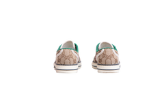 GUCCI SNEAKER TENNIS 1977 GG MONOGRAM WEB BEGE - 37 BR