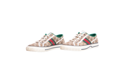 GUCCI SNEAKER TENNIS 1977 GG MONOGRAM WEB BEGE - 37 BR