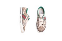 GUCCI SNEAKER TENNIS 1977 GG MONOGRAM WEB BEGE - 37 BR
