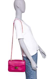 FENDI BE BAGUETTE NAPPA MAGENTA