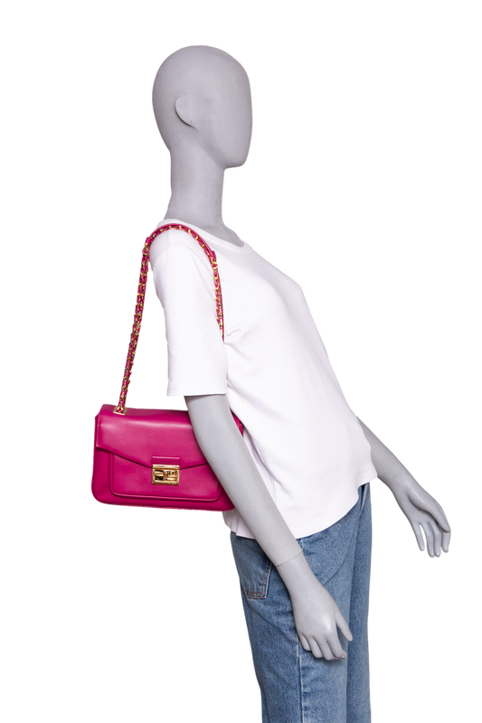 FENDI BE BAGUETTE NAPPA MAGENTA
