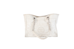 CHANEL DEAUVILLE SMALL LEATHER OFF WHITE