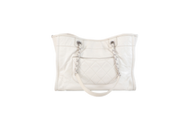 CHANEL DEAUVILLE SMALL LEATHER OFF WHITE