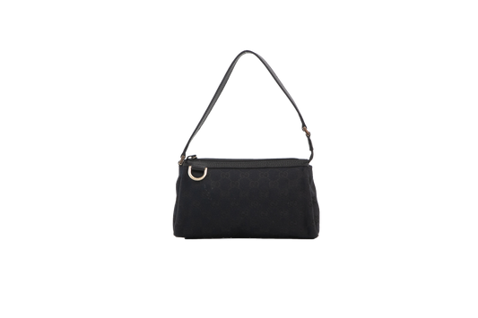 GUCCI ABBEY D-RING POCHETTE GG MONOGRAM BLACK