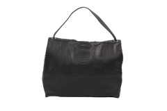 CELINE ALL SOFT EMBOSSED BLACK TOTE