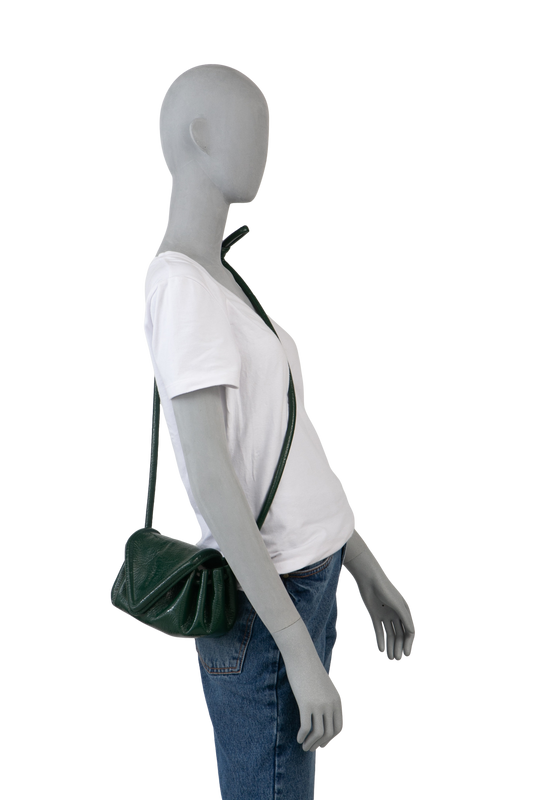BOTTEGA VENETA SMALL BEAK TRIANGLE MOSS GREEN