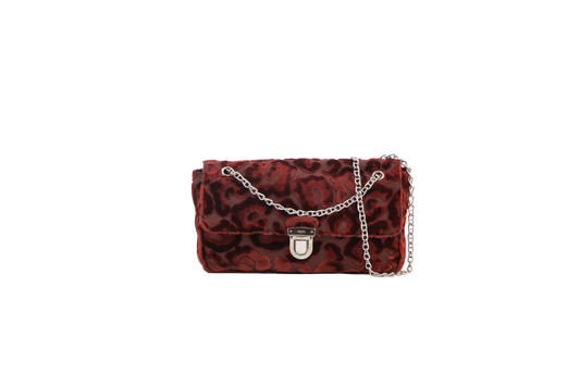 PRADA CROSSBODY VELVET BORDEAUX