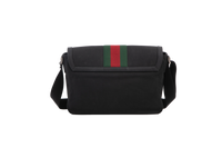 GUCCI BLACK TECHNO CANVAS MESSENGER BAG