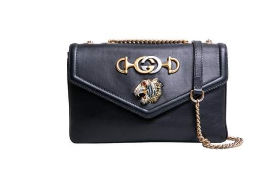 GUCCI RAJAH MEDIUM GG BLACK