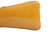 DIOR LADY DIOR CANNAGE MEDIUM PATENT MUSTARD