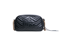 GUCCI GG MARMONT CAMERA BAG BLACK