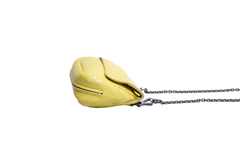 BOTTEGA DISCO CROSSBODY INTRECCIATO LIME