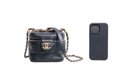 CHANEL VANITY CASE SMALL BLACK/GOLD
