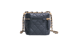 CHANEL VANITY CASE SMALL BLACK/GOLD