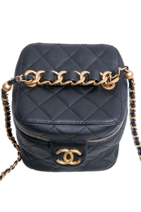 CHANEL VANITY CASE SMALL BLACK/GOLD