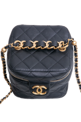CHANEL VANITY CASE SMALL BLACK/GOLD