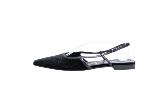 DESAPEGO JULIA FARIA GUCCI SLINGBACK VELVET GG BLACK - 39 BR
