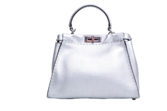 FENDI PEEKABOO MEDIUM CUOIO ROMANO ARGENTO