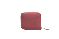 HERMÈS SILK IN COMPACT WALLET ROUGE H/RUBIS