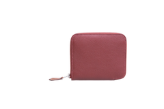 HERMÈS SILK IN COMPACT WALLET ROUGE H/RUBIS