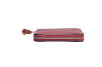 HERMÈS SILK IN COMPACT WALLET ROUGE H/RUBIS