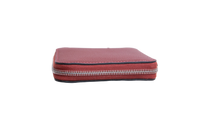 HERMÈS SILK IN COMPACT WALLET ROUGE H/RUBIS