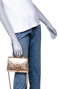 DG DEVOTION TOP HANDLE GOLD METALLIC