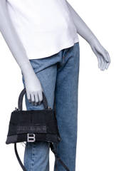 BALENCIAGA HOURGLASS TOP HANDLE PATCHWORK DENIM