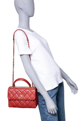 CHANEL TRENDY CC SMALL FLAP LAMBSKIN TERRACOTA