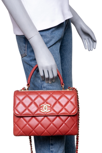 CHANEL TRENDY CC SMALL FLAP LAMBSKIN TERRACOTA