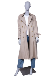 BURBERRY TRENCH COAT LONG BEIGE W/BELT