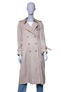 BURBERRY TRENCH COAT LONG BEIGE W/BELT