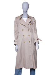 BURBERRY TRENCH COAT LONG BEIGE W/BELT