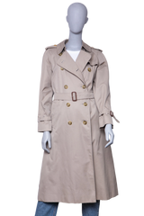 BURBERRY TRENCH COAT LONG BEIGE W/BELT