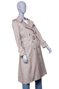 BURBERRY TRENCH COAT LONG BEIGE W/BELT